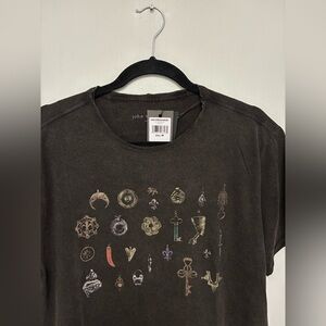 NWT Brand New John Varvatos Pendants and signs tee Size XL